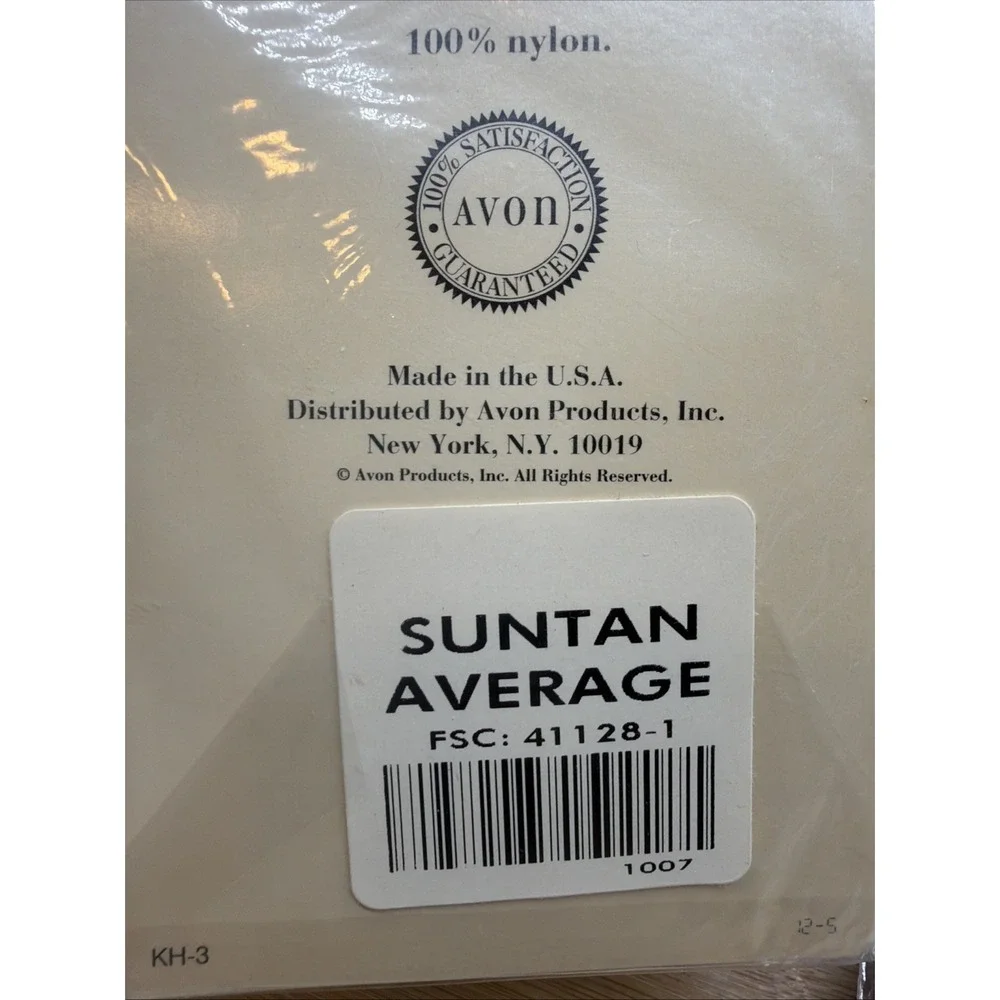 VTG Avon Legwear Comfort Top Knee-high Stockings 6 Pr Suntan Average 100% Nylon